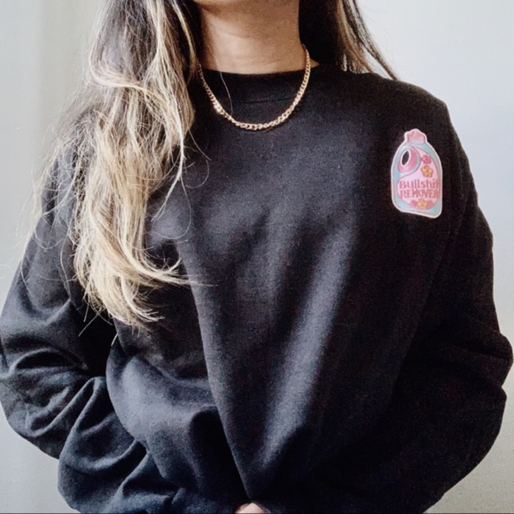 n e w | bullsht remover funny crewneck